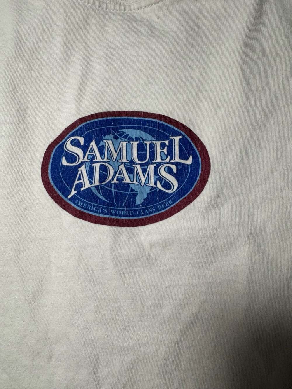 Hanes Beefy-T Samuel Adams Beer T-Shirt White Size XL